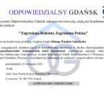 Stowarzyszenie Odpowiedzialny Gdańsk –  współtwórca  ROS zaprasza na konferencję “Zagrożona Rodzina Zagrożona Polska”